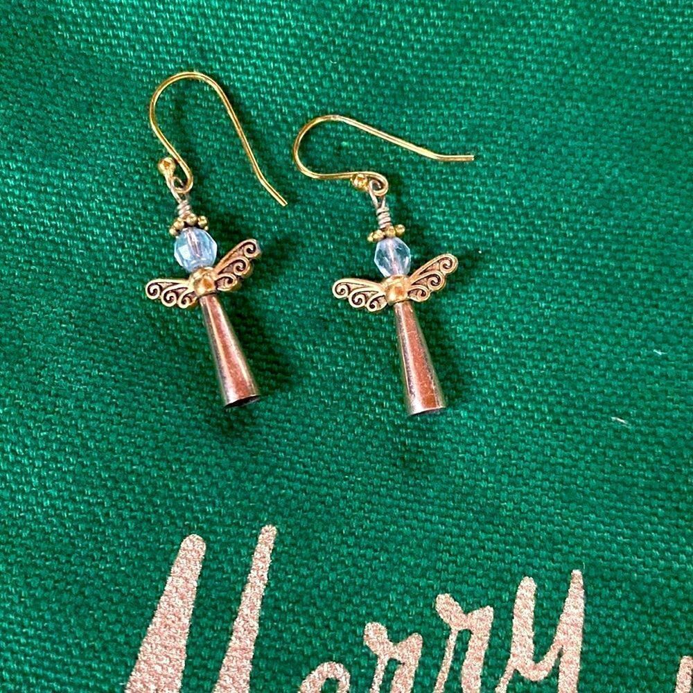 Gold Angel Earrings